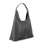 Tulipko Siyah Kadın Deri Omuz Çantası