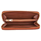 Turuncu Venny Patchwork Deri Cüzdan