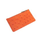 Turuncu Welkin Kadın Deri Kartlık