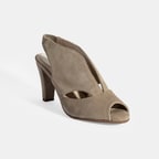 Ursula Bej Kadın Topuklu DesaComfort Süet Sandalet