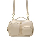 Valeria Krem Kadın Deri El Çantası