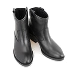 Vaveyla Siyah Kadın Deri Bot