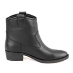 Vaveyla Siyah Kadın Deri Bot