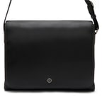 Verena Siyah Erkek Deri Postacı Çantası