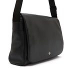 Verena Siyah Erkek Deri Postacı Çantası