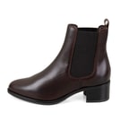 Vien Koyu Kahve Kadın Deri Bot