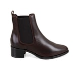 Vien Koyu Kahve Kadın Deri Bot