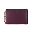 Vionya Bordo Kadın Deri El Çantası