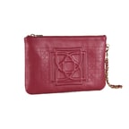 Vionya Bordo Nakışlı El Çantası