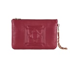 Vionya Bordo Nakışlı El Çantası