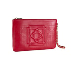 Vionya Kırmızı Nakışlı El Çantası