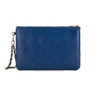 Vionya Lacivert Nakışlı El Çantası