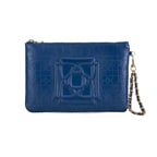 Vionya Lacivert Nakışlı El Çantası