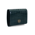 Vivian Yeşil Kadın Kroko Baskılı Deri Cüzdan