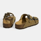 Vizon Kadın Toka Detaylı Süet Terlik