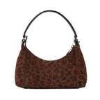 xxx Brielle Leopar Baskılı Süet Kadın Omuz Çantası
