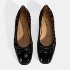 XXX Luca Grossi Kadın Kahve Leopar Toka Detaylı Süet Babet