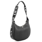 xxx Petunie Siyah Kadın Desa Logo Askılı Deri Omuz Çantası
