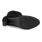 XXXBelen Siyah Kadın DesaComfort Fermuarlı Topuklu Deri Bot