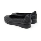 XXXCrescita Comfort Siyah Kadın Egzotik Deri Günlük Ayakkabı