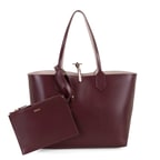 XXXEmely Bordo Kadın Çift Taraflı Deri Omuz Çantası