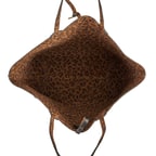 XXXEmely Leopar Kadın Çift Taraflı Deri Omuz Çantası