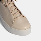 xxxKadın Bej Bağcıklı Deri Günlük Ayakkabı