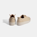 xxxKadın Bej Bağcıklı Deri Günlük Ayakkabı