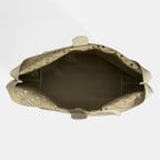 xxxKadın Beyaz Perforeli Deri Omuz Çantası