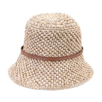 XXX(kod değişikliği)Meadow Bej Kadın Hasır Şapka
