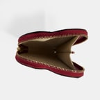 Yelena Kalpli Açık Bordo Deri Cüzdan