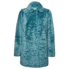 Yeşil Clara Kadın Kürk Kaban