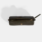 Yeşil Deri Kalemlik/Tıraş/Makyaj Çantası