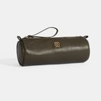 Yeşil Deri Kalemlik/Tıraş/Makyaj Çantası