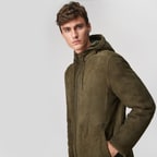 Yeşil Diocle Erkek Kürk Kaban