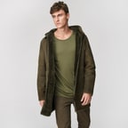 Yeşil Diocle Erkek Kürk Kaban