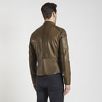 Yeşil Shawn Erkek Deri Mont