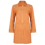 Ysabel Konyak Kadın Süet Deri Pardösü