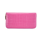Zane Pembe Kadın Kroko Baskılı Deri Cüzdan