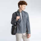 Zelmira Erkek Perfore Süet Deri Ceket