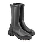 Zexia Siyah Kadın Deri Çizme