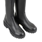 Zexia Siyah Kadın Deri Çizme