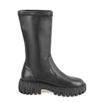 Zexia Siyah Kadın Deri Çizme