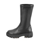 Zexia Siyah Kadın Deri Çizme