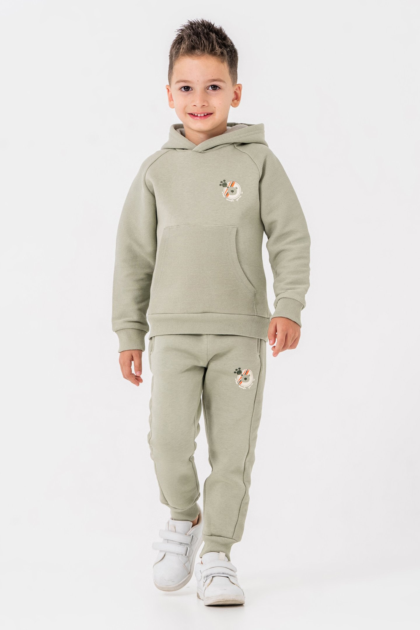 3 İp Urban Animals Sports Co Baskılı Erkek Çocuk Eşofman Takımı