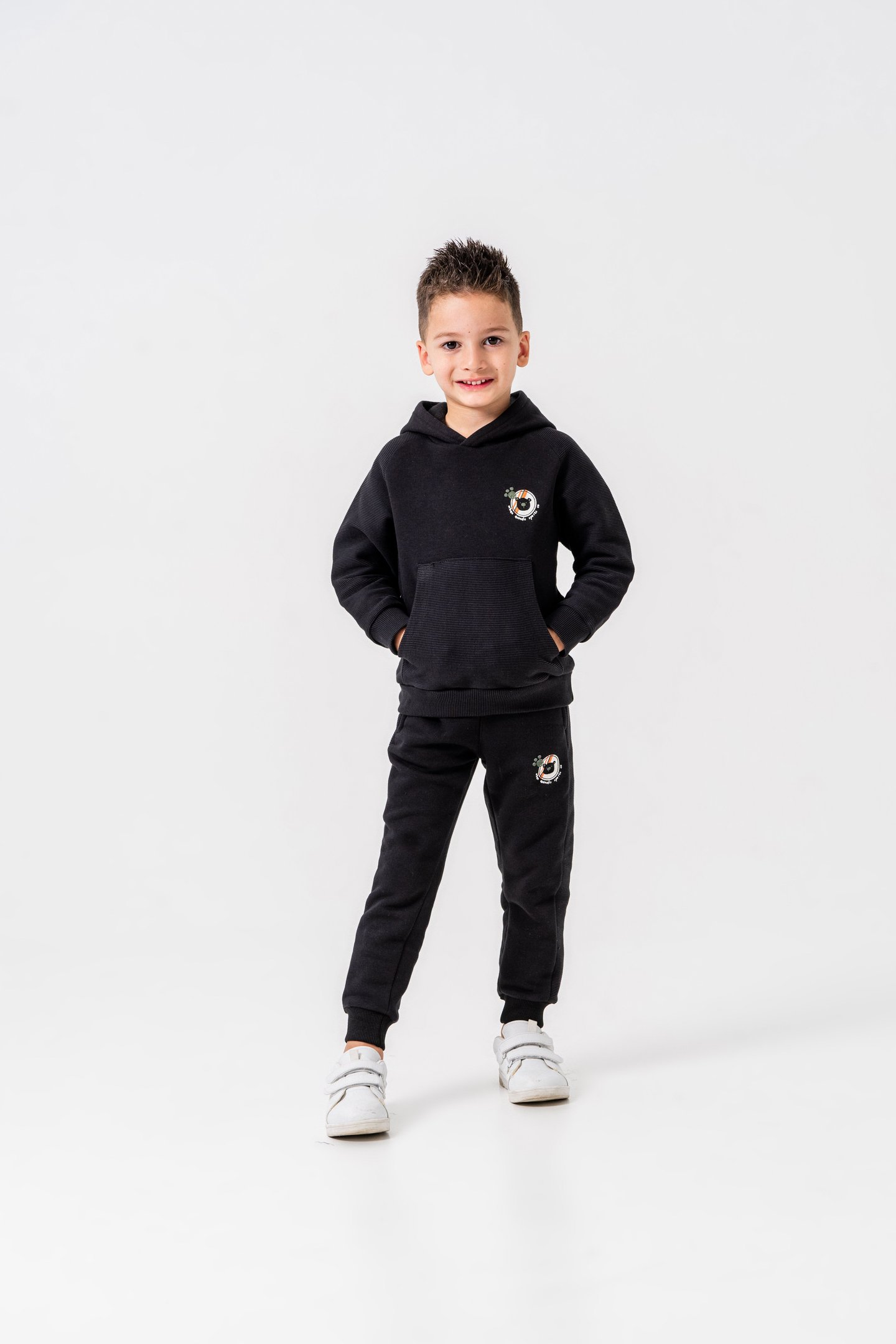 3 İp Urban Animals Sports Co Baskılı Erkek Çocuk Eşofman Takımı