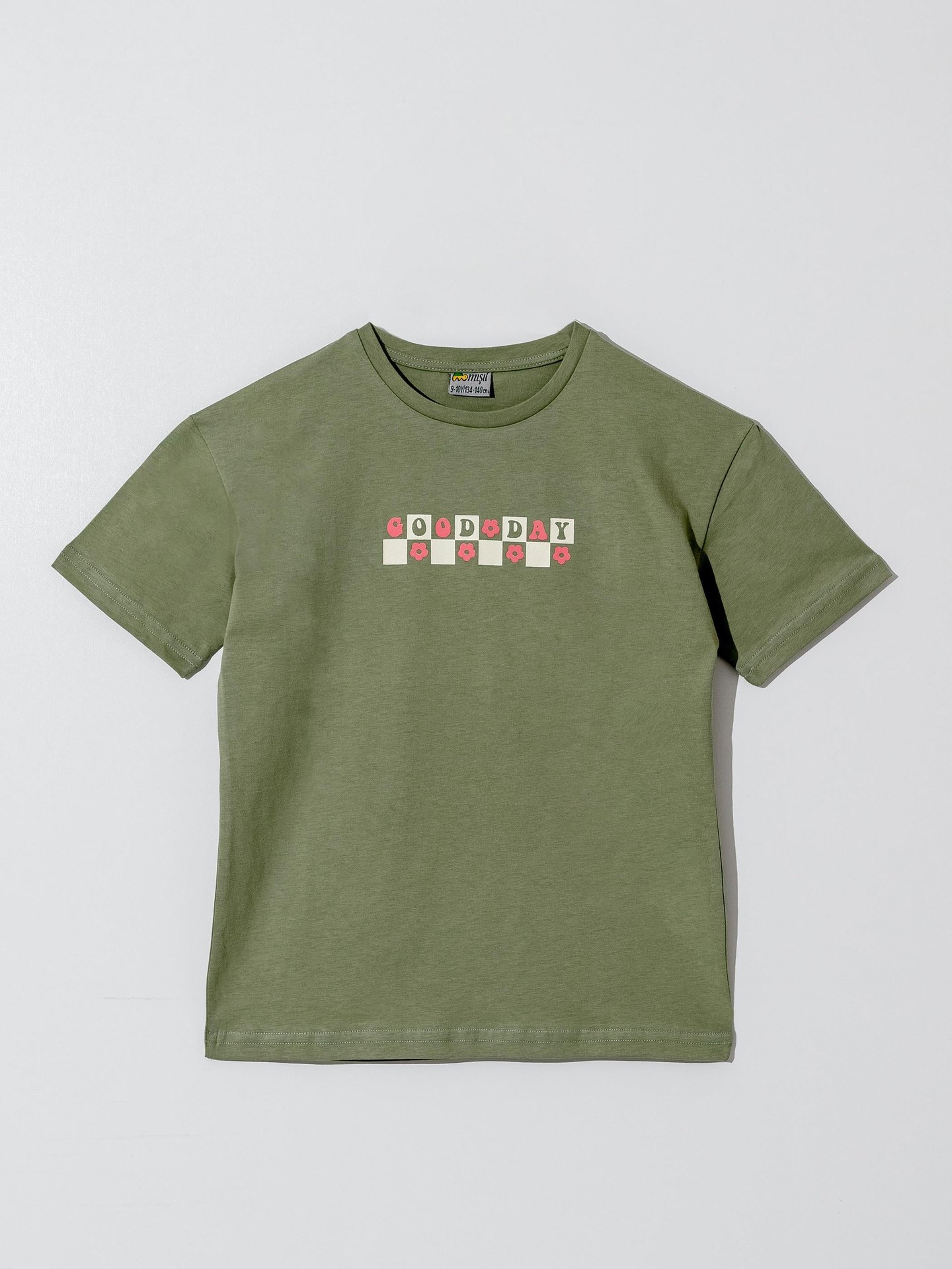GOOD DAY Çiçek Baskılı Kız Çocuk T-shirt Tişört