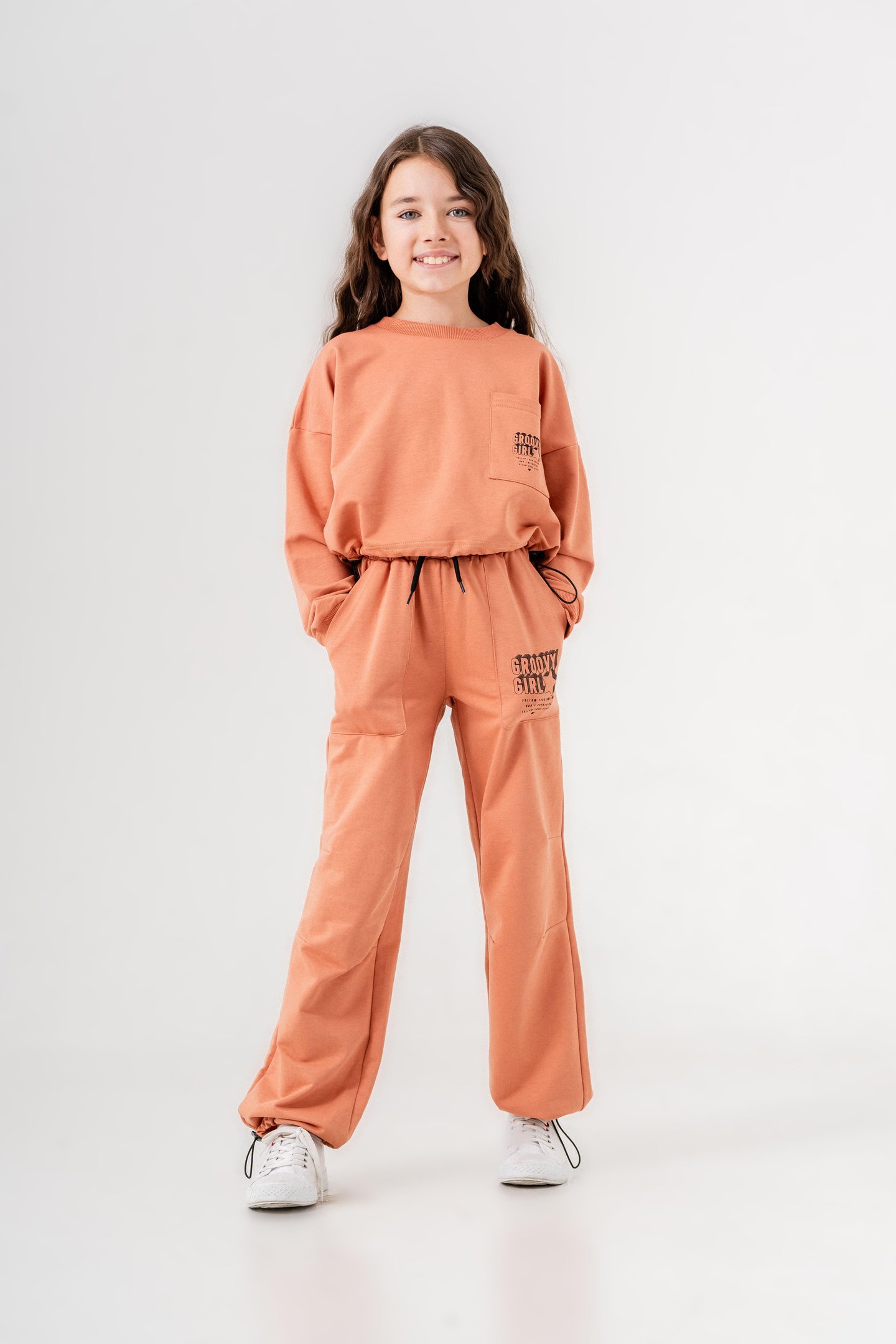 Groovy Girl Baskılı Kız Çocuk Alt Üst Eşofman Takımı