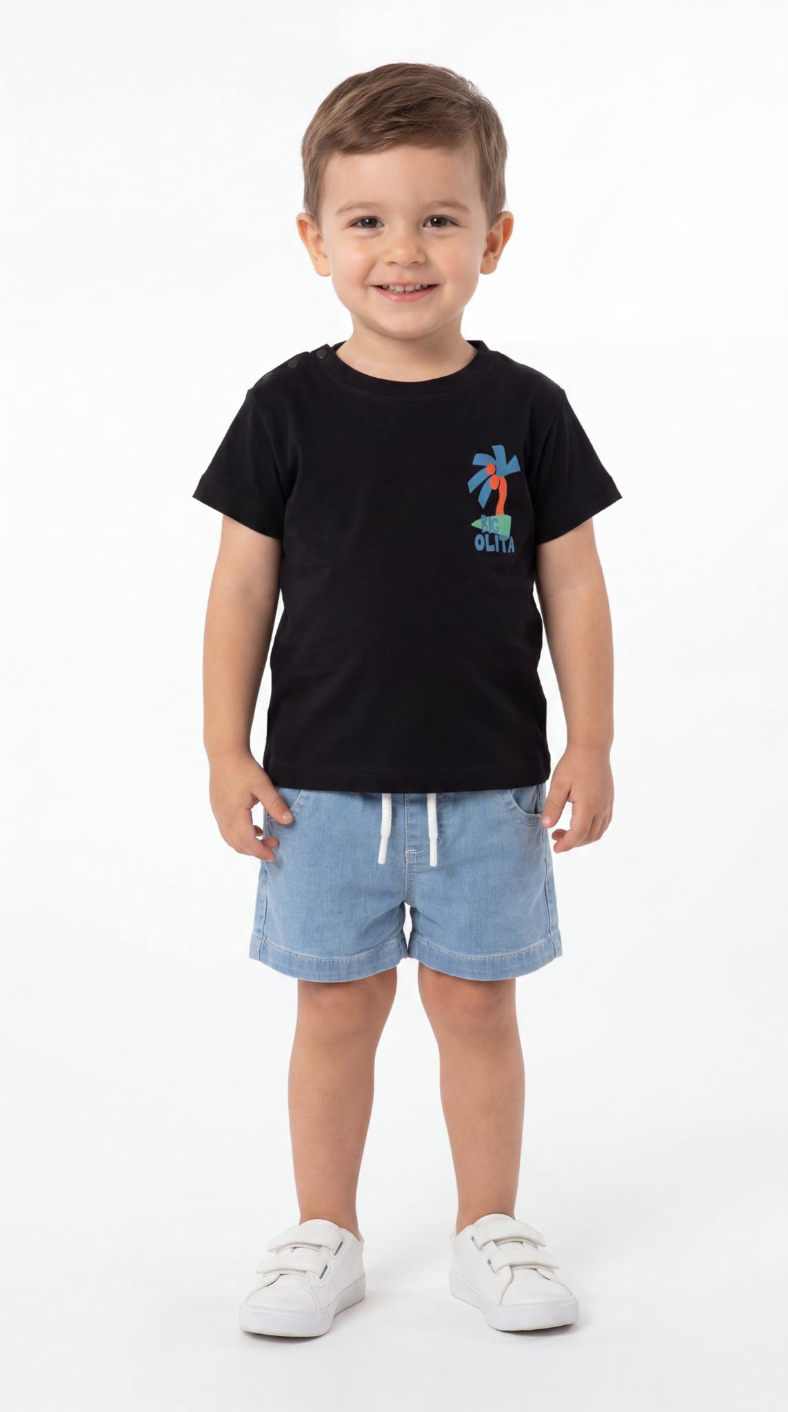 Palmiye Baskılı Erkek Bebek Alt Üst Takım