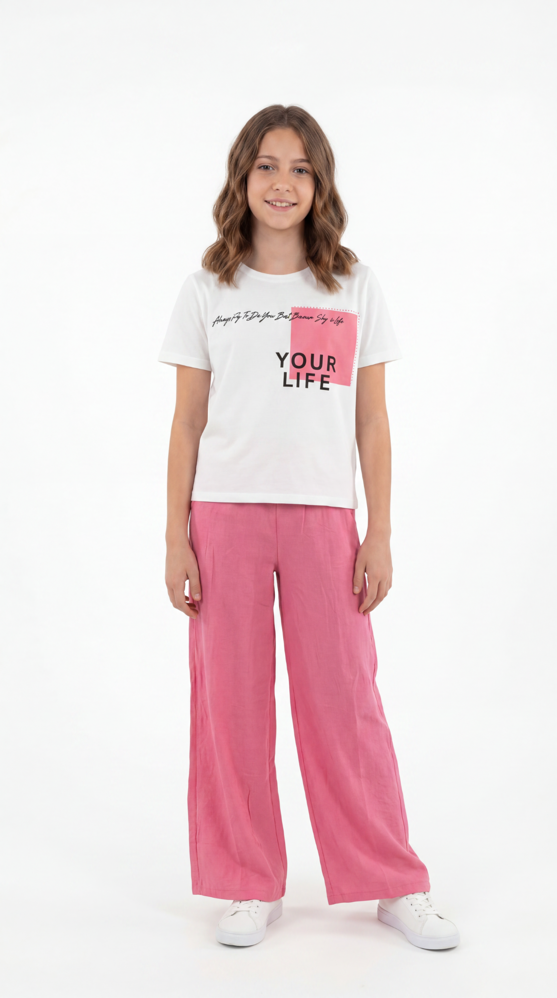 Your Life Baskılı Kız Çocuk Alt Üst Takım